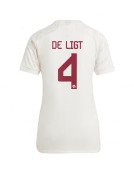 Bayern Munich Matthijs de Ligt #4 Ausweichtrikot für Frauen 2023-24 Kurzarm